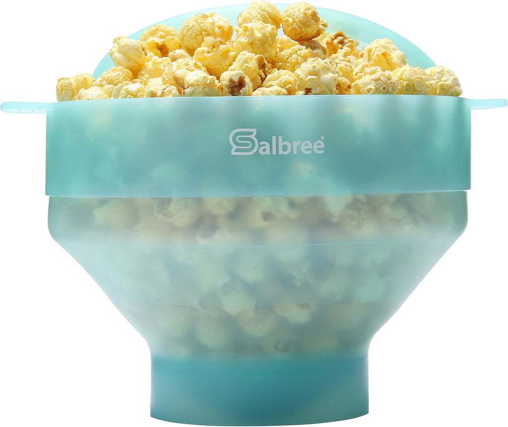 Salbree Tazón plegable de silicona para hacer palomitas de maíz par...