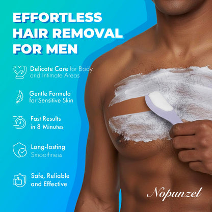 Crema depilatoria para hombres: crema depilatoria para áreas íntima...