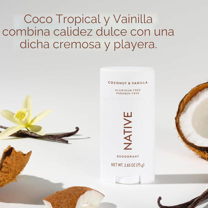 Desodorante Native Contiene Ingredientes Derivados Naturalmente, Co...