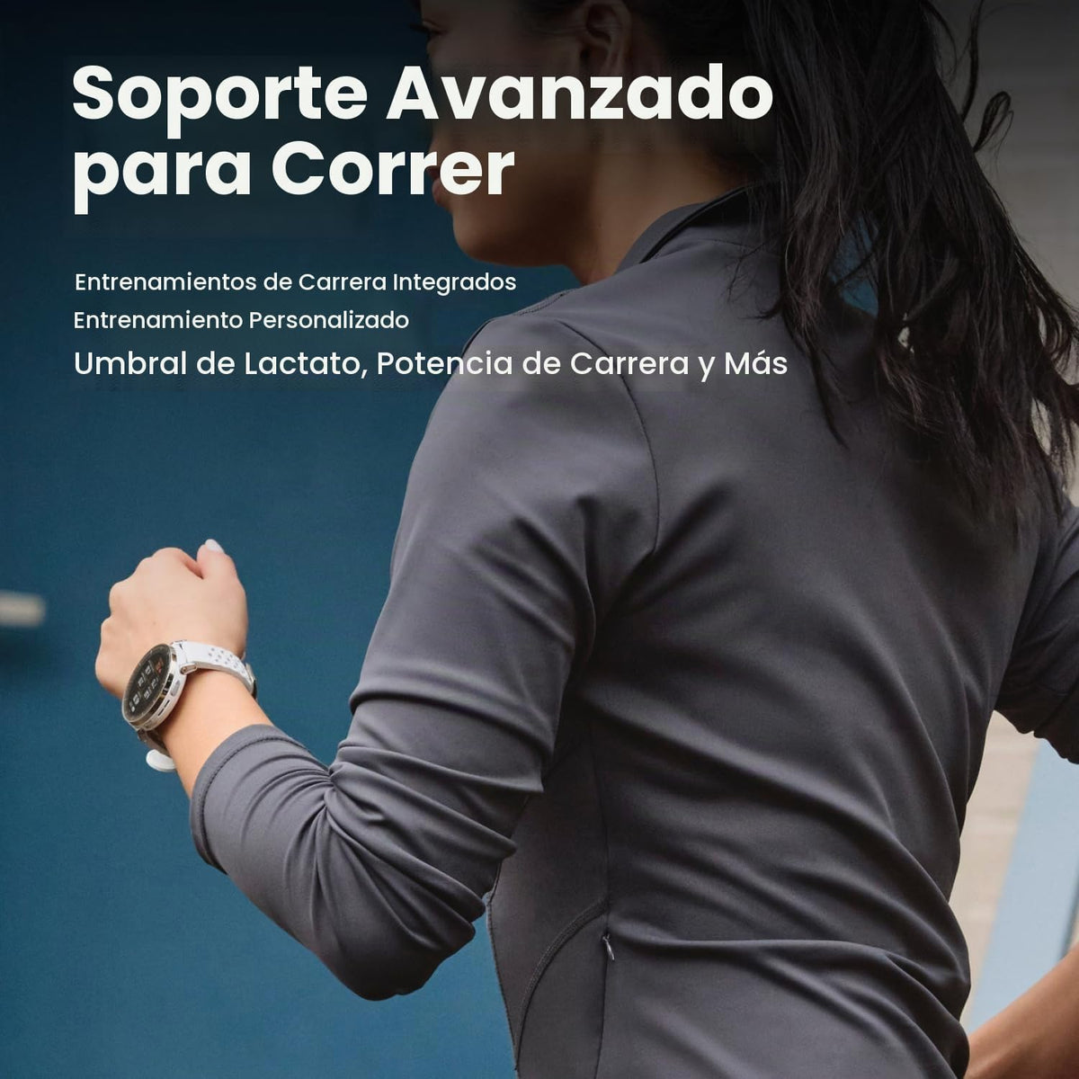 Amazfit Reloj inteligente Active 3, cristal de zafiro AMOLED de 1.3...