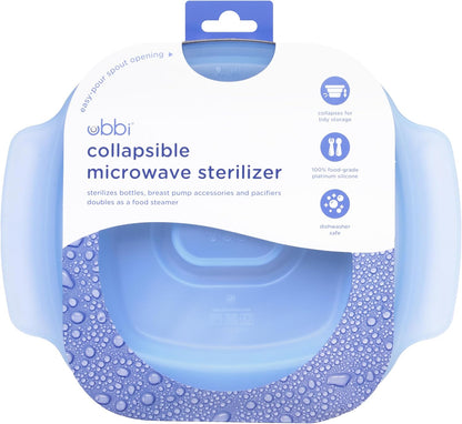 Ubbi Esterilizador de vapor plegable para microondas para biberones...