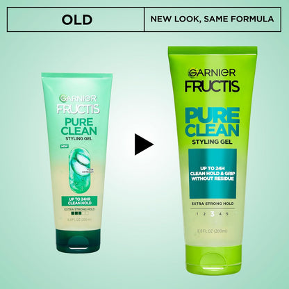 Garnier Fructis Style Pure Clean - Gel de peinado, 6.8 onzas líquid...