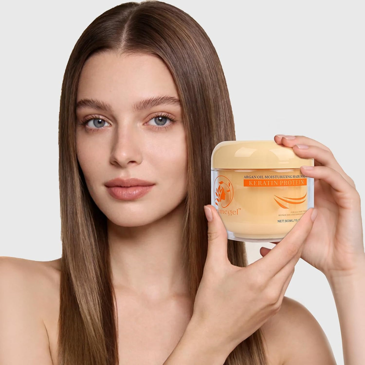 Aomimegel Juego de mascarilla reparadora de colágeno y aceite de ar...
