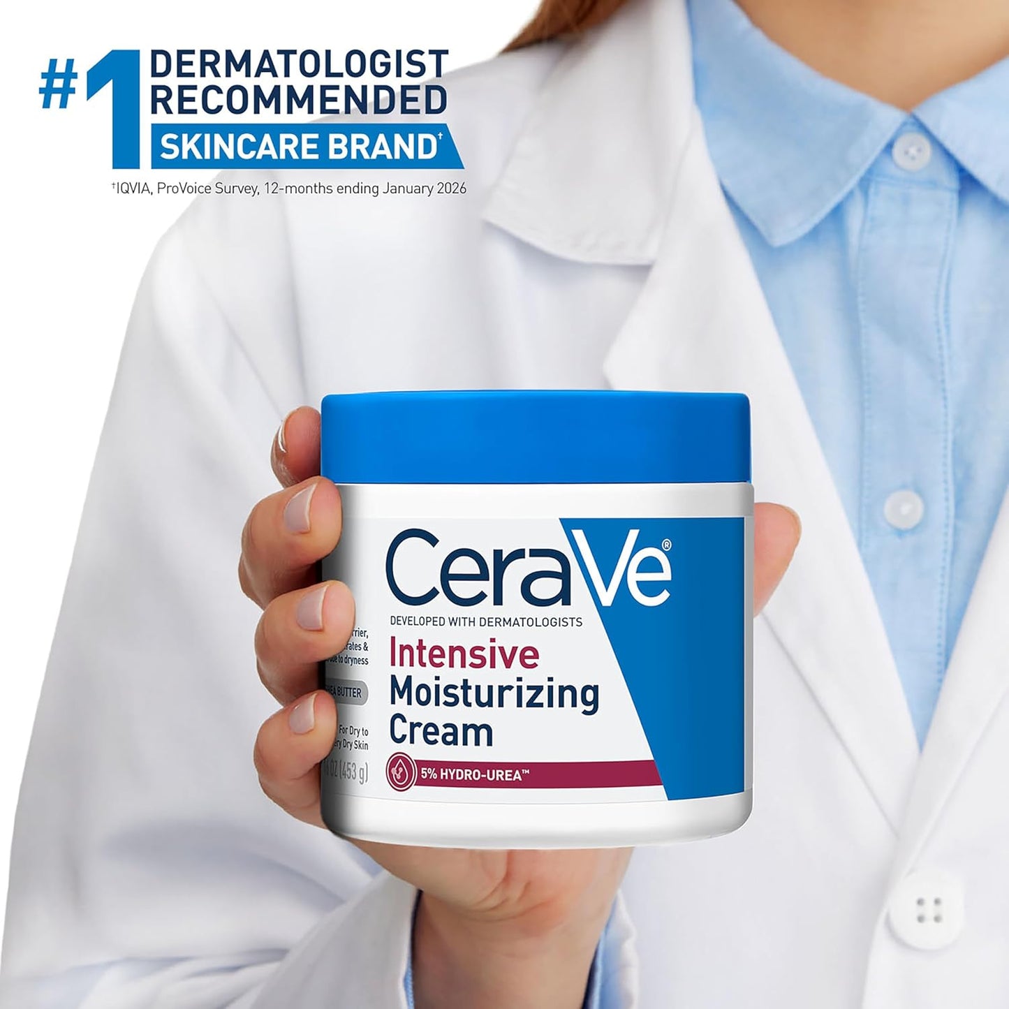 CeraVe Crema hidratante intensiva, hidratante corporal con manteca...