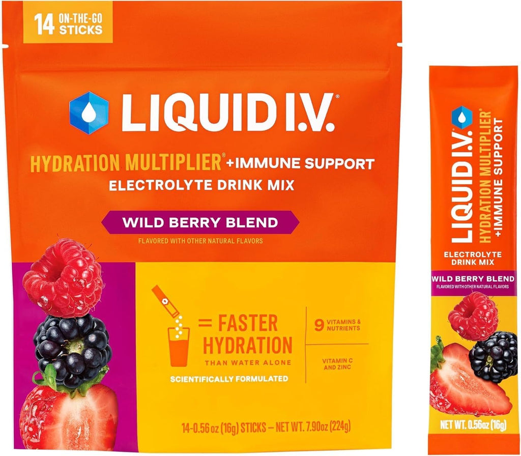 Liquid I.V. Hidratación + electrolitos inmunológicos, mezcla de bay...