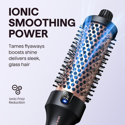 Wavytalk Cepillo térmico Blowout Boost, rizador de cepillo redondo...