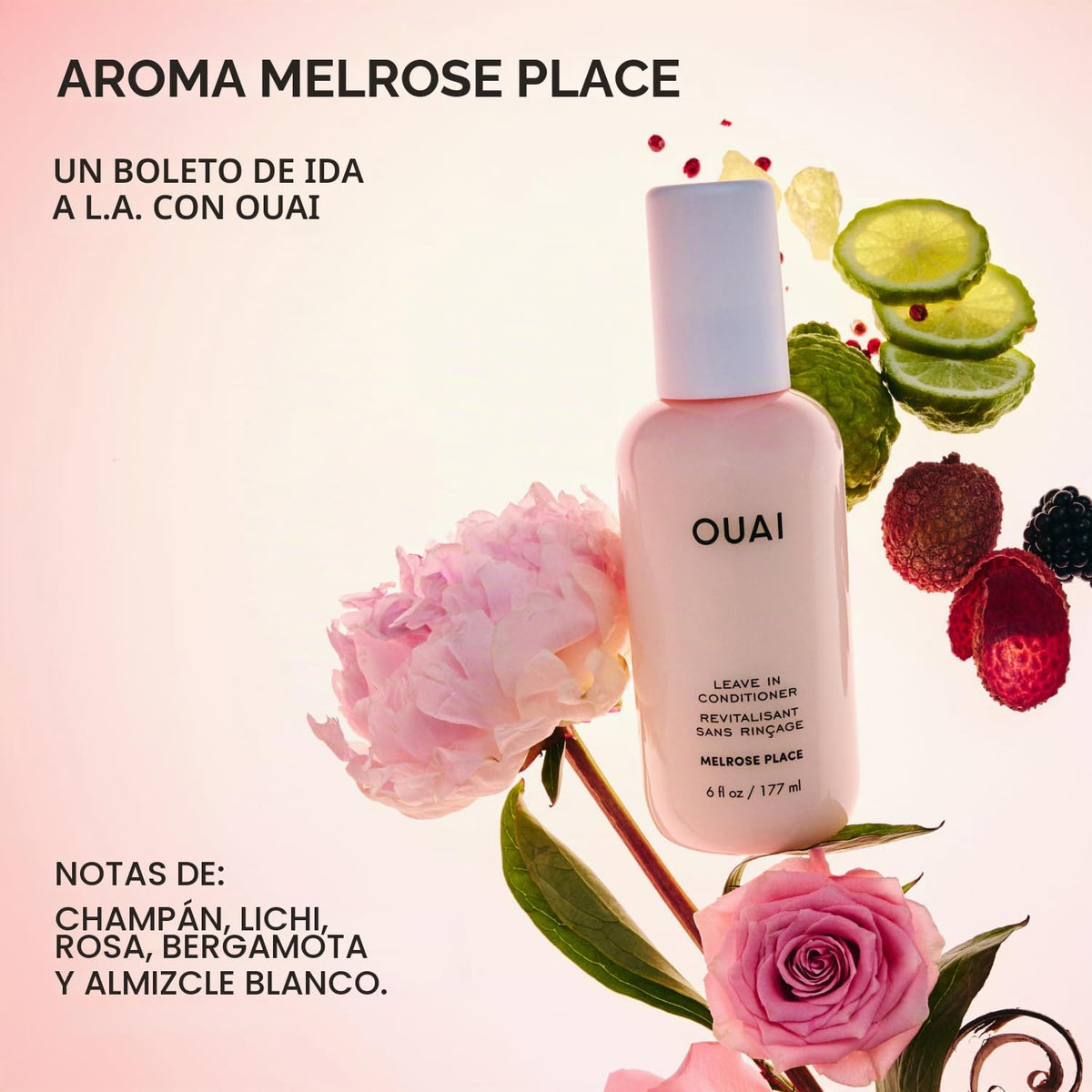 Acondicionador sin enjuague multitarea OUAI - Aroma Melrose Place -...