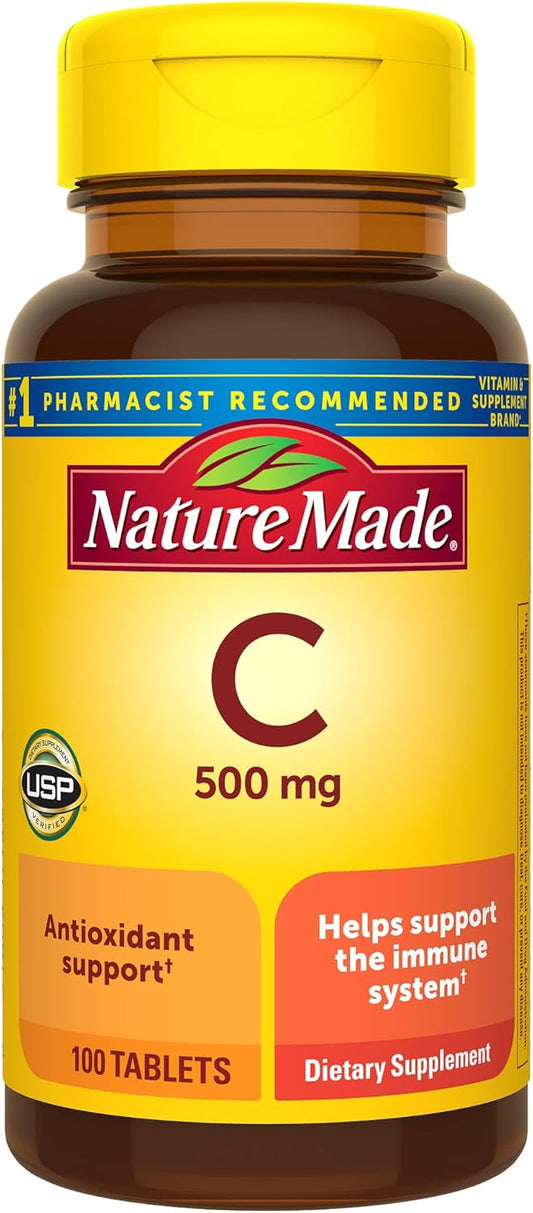 Nature Made Vitamina C 500 mg, suplemento dietético para apoyo inmu...