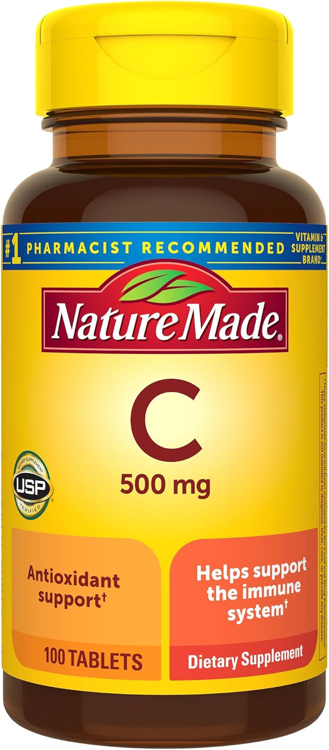Nature Made Vitamina C 500 mg, suplemento dietético para apoyo inmu...