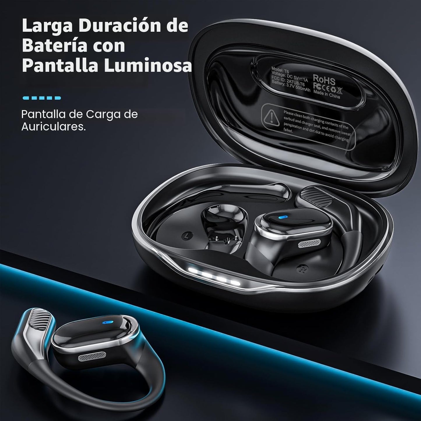 Auriculares inalámbricos Bluetooth 5.4, auriculares estéreo de 50 h...