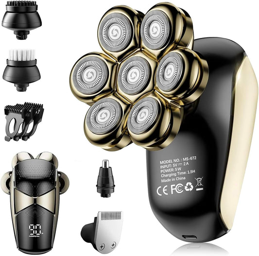 SHPAVVER ETHUP Afeitadoras de cabeza para hombres calvos: Maquinill...
