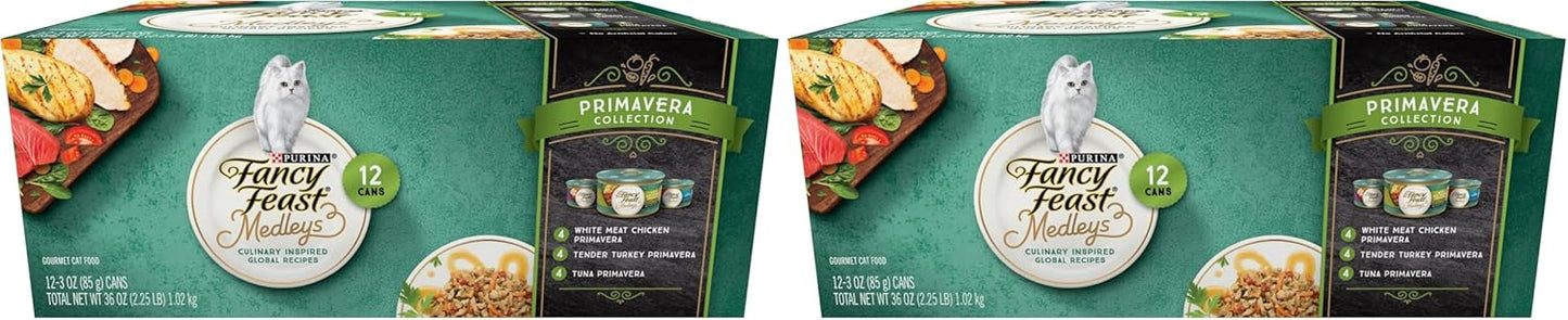 Fancy Feast Purina - Paquete variado de alimentos húmedos para gato...