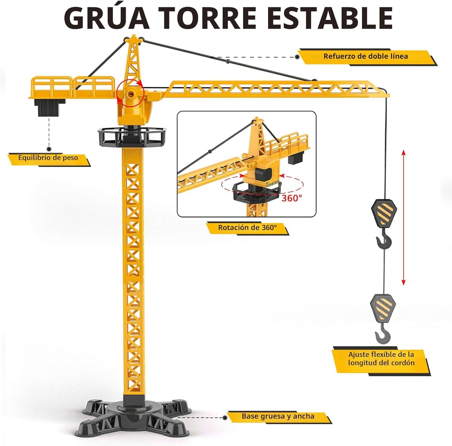 Conjunto de Juguetes de Construcción para Niños, Juego de Camiones...