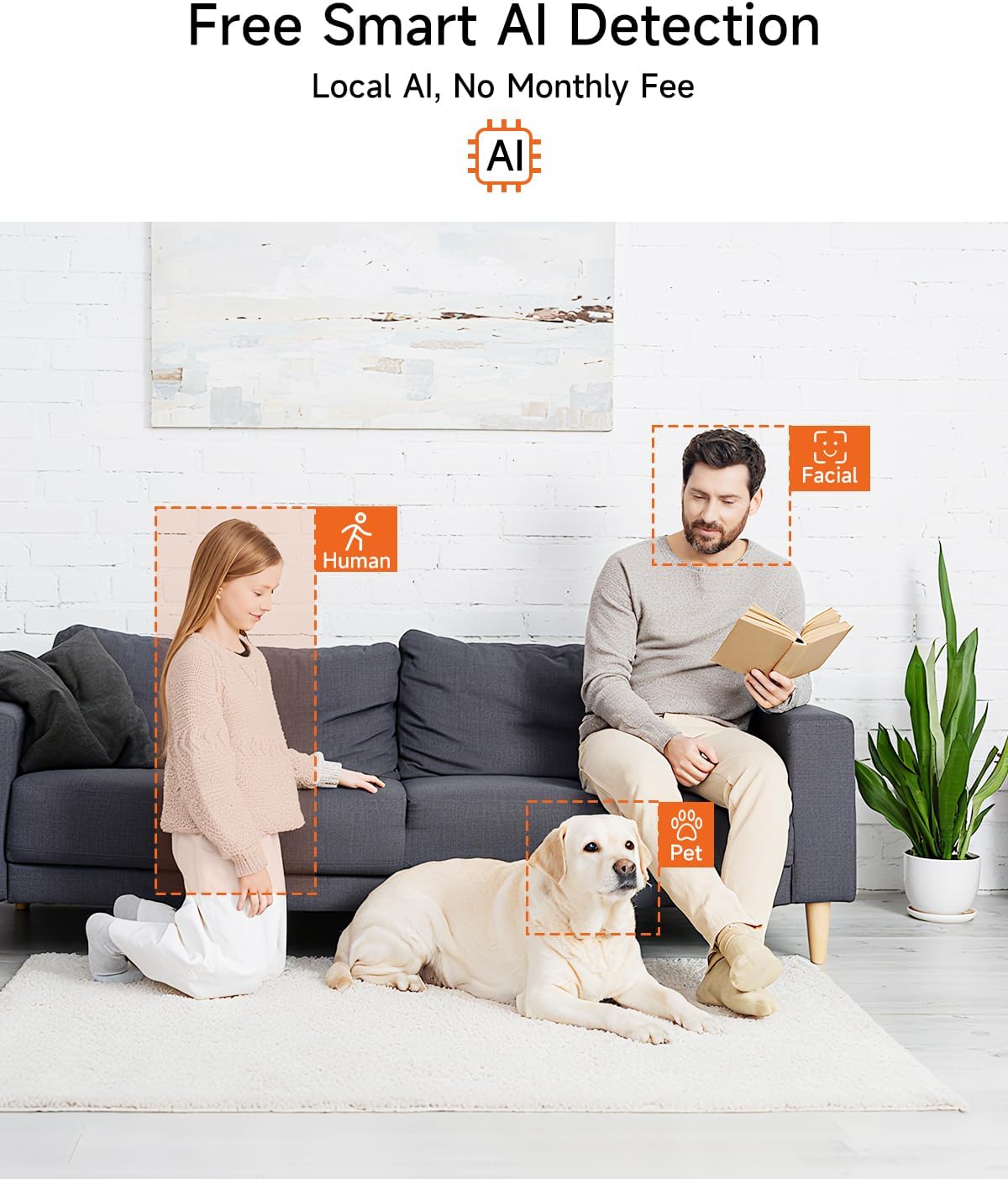 Paquete de 2 cámaras 5G para mascotas para interiores con aplicació...