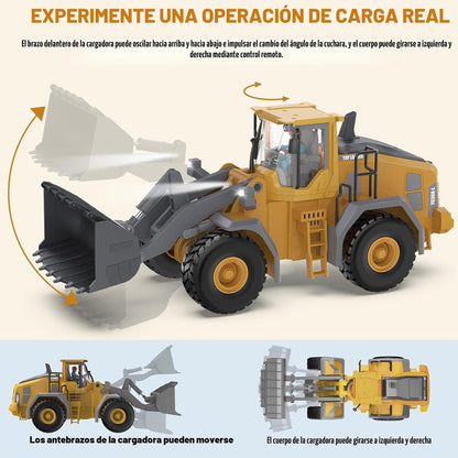 KIDMARKT - Cargador de ruedas de metal a control remoto | Camión de...
