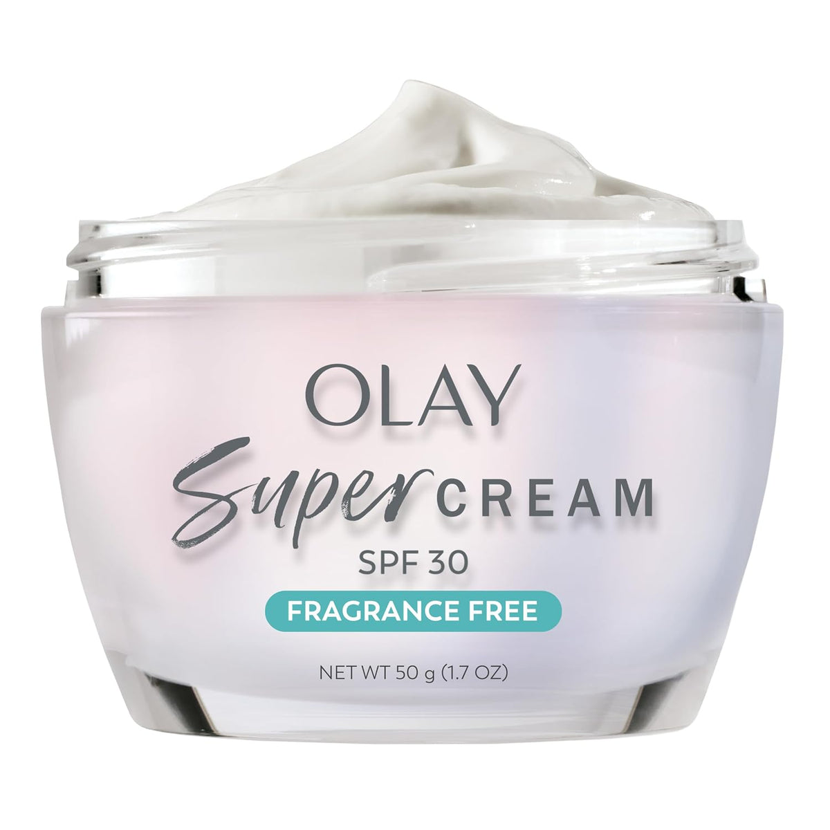 Olay Super Cream con protector solar SPF 30, hidratante facial lige...