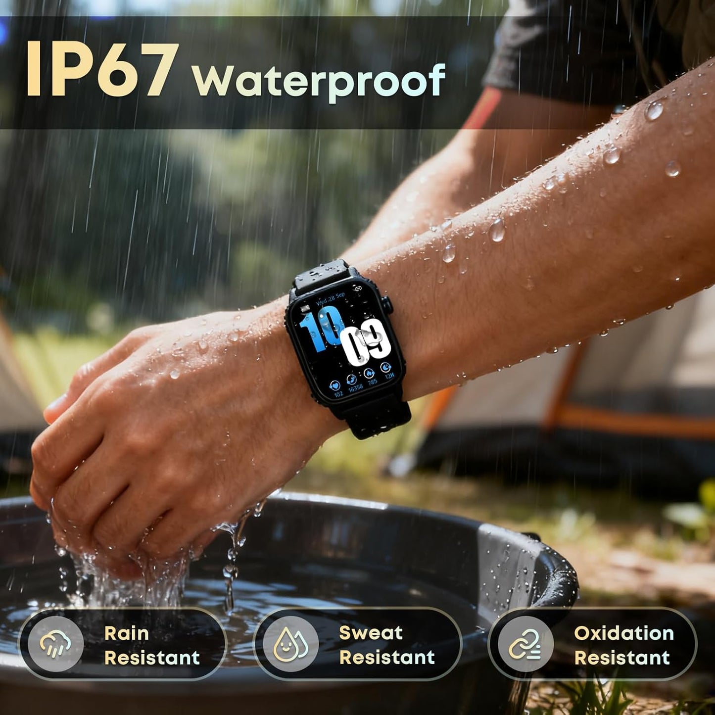 DIVOAZBVO Reloj inteligente para hombres, más de 120 modos deportiv...