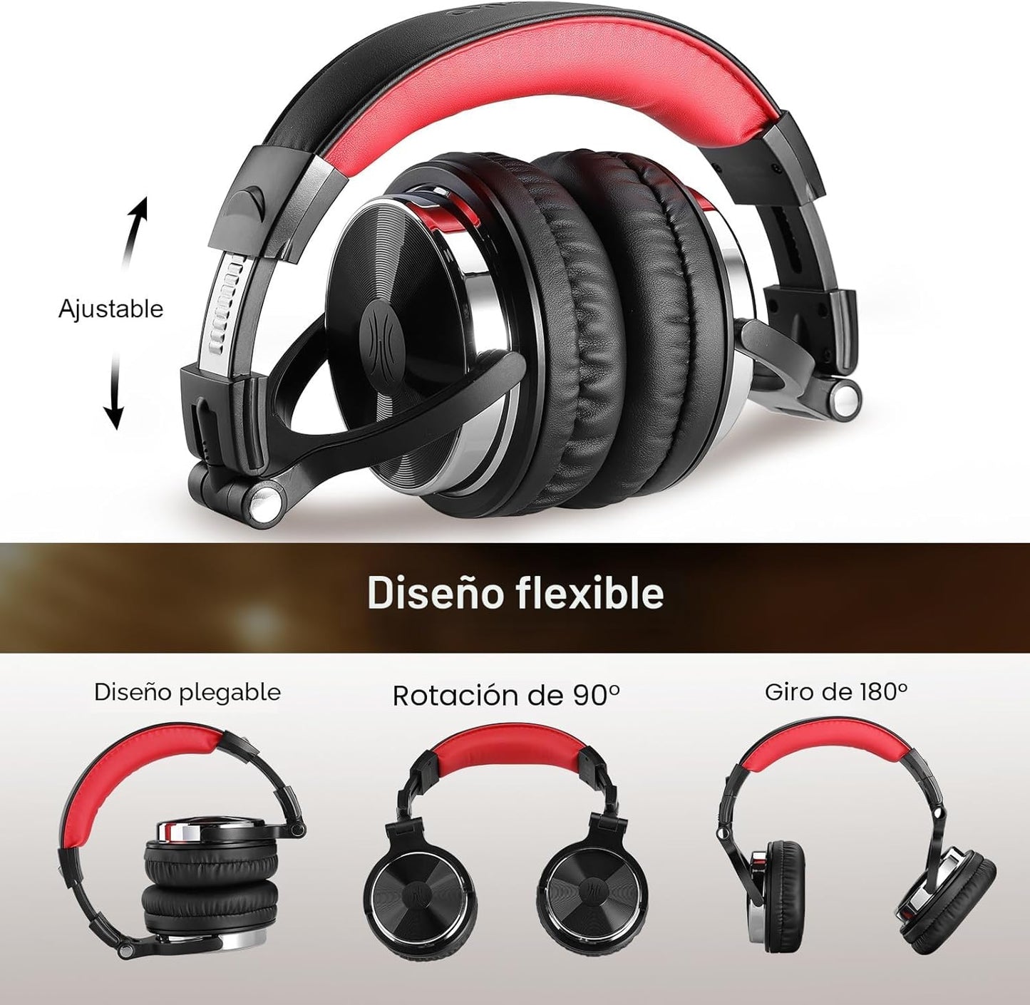 OneOdio - Auriculares con cable de diadema para estudio y mezcla de...