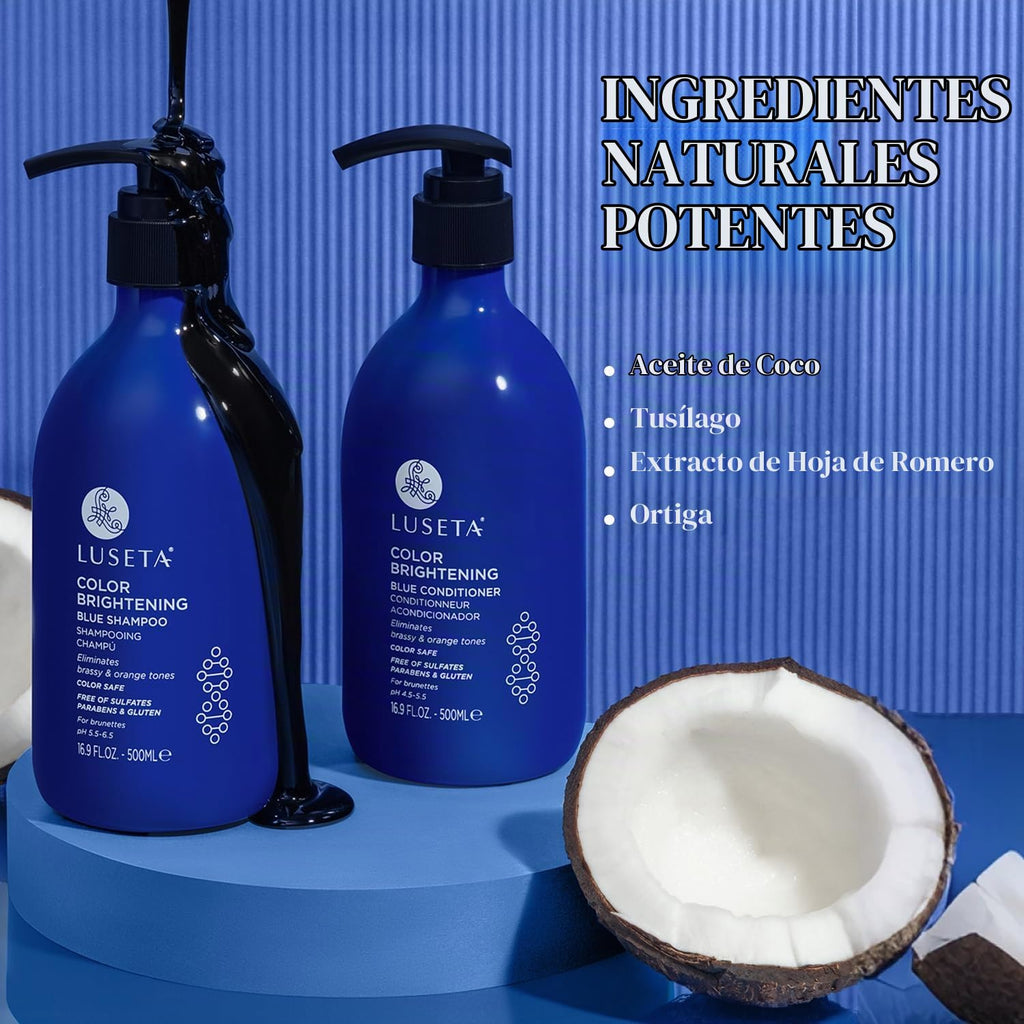 Luseta Blue Champú y Acondicionador Set para Morena 2x16.9oz | Cham...