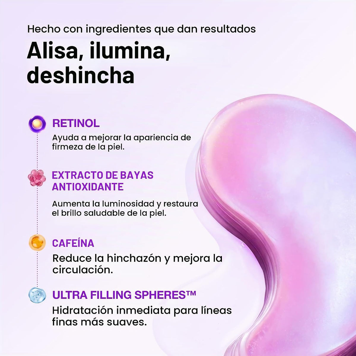 ANUA Parches para Ojos Retinol Berry, 60 unidades | Máscara de hidr...
