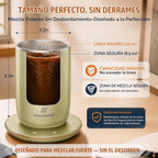 Taza de café con agitación automática, taza calentada de 10 oz con...