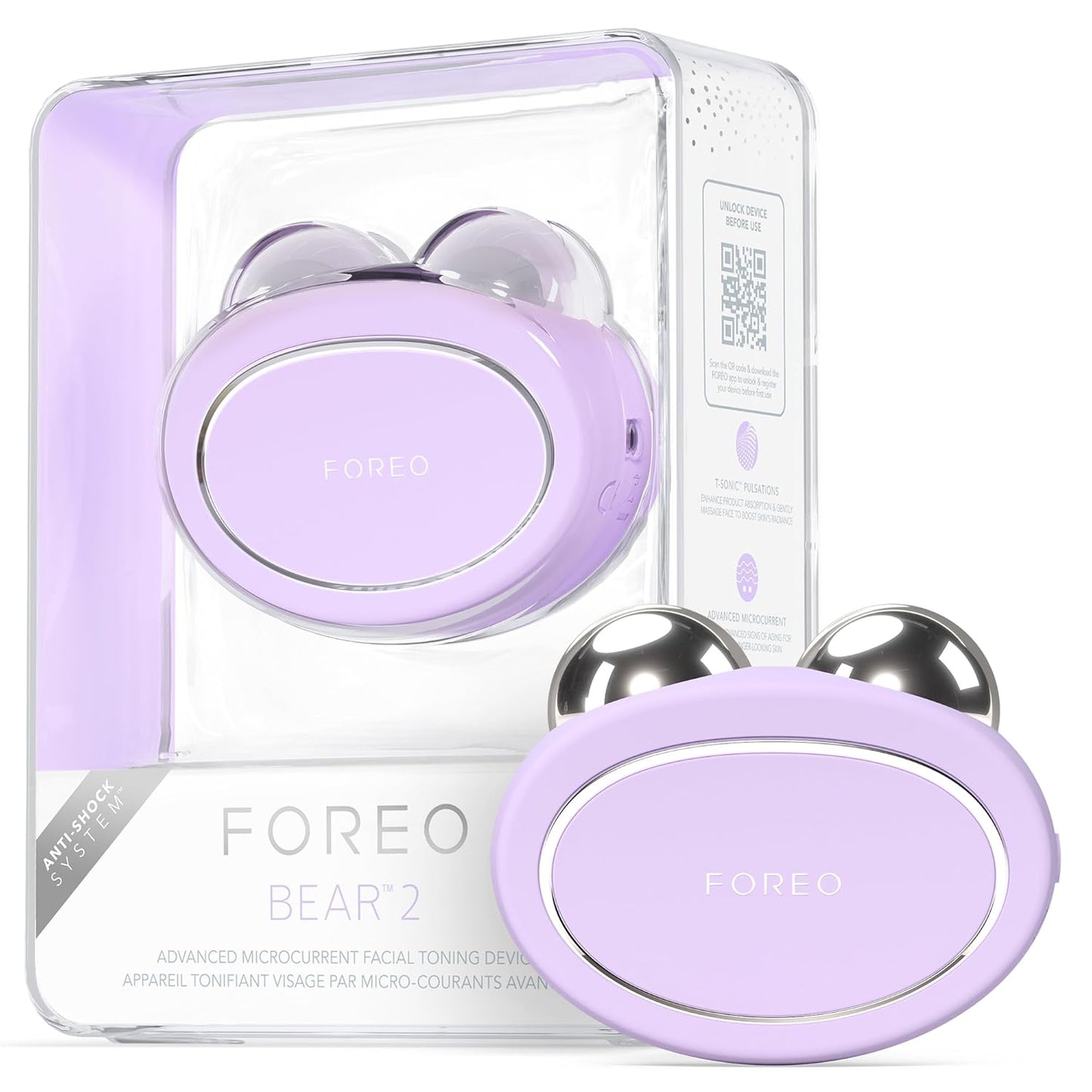 FOREO Bear 2 Dispositivo facial de microcorriente de tonificación a...