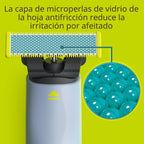 Philips OneBlade First Shave, sistema de afeitado eléctrico híbrido...