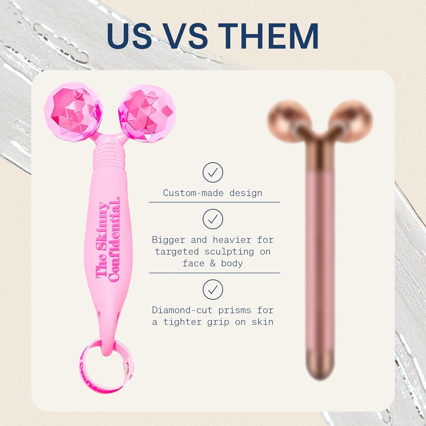 The Skinny Confidential Rodillo facial \u2013 Masajeador de ojos y...