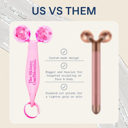 The Skinny Confidential Rodillo facial \u2013 Masajeador de ojos y...