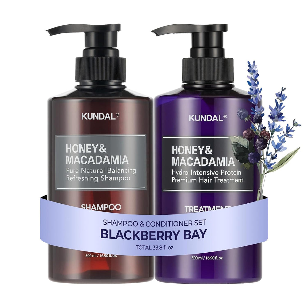 KUNDAL Juego de champú y acondicionador coreano [Blackberry Bay] Ca...