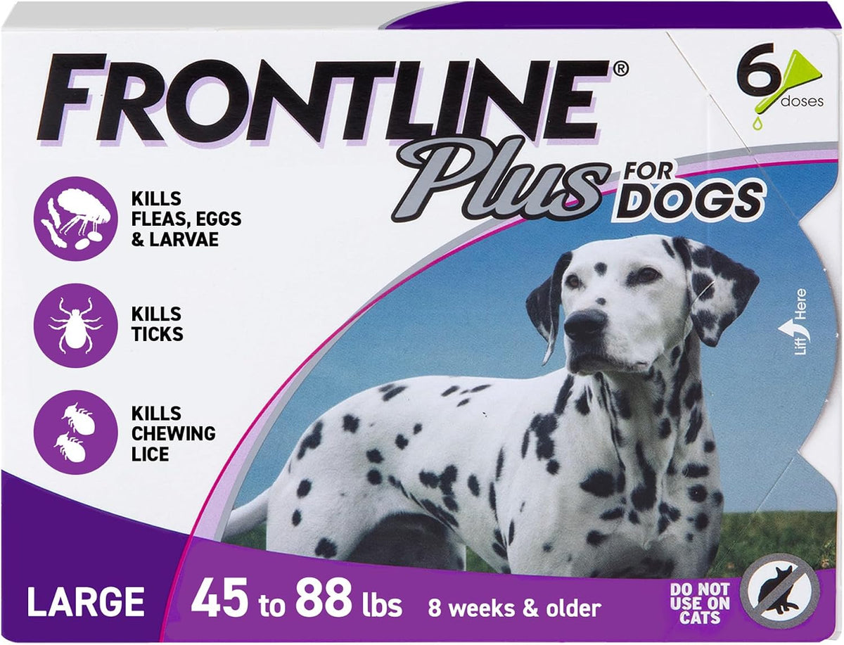 FRONTLINE Plus para perros Tratamiento contra pulgas y garrapatas p...