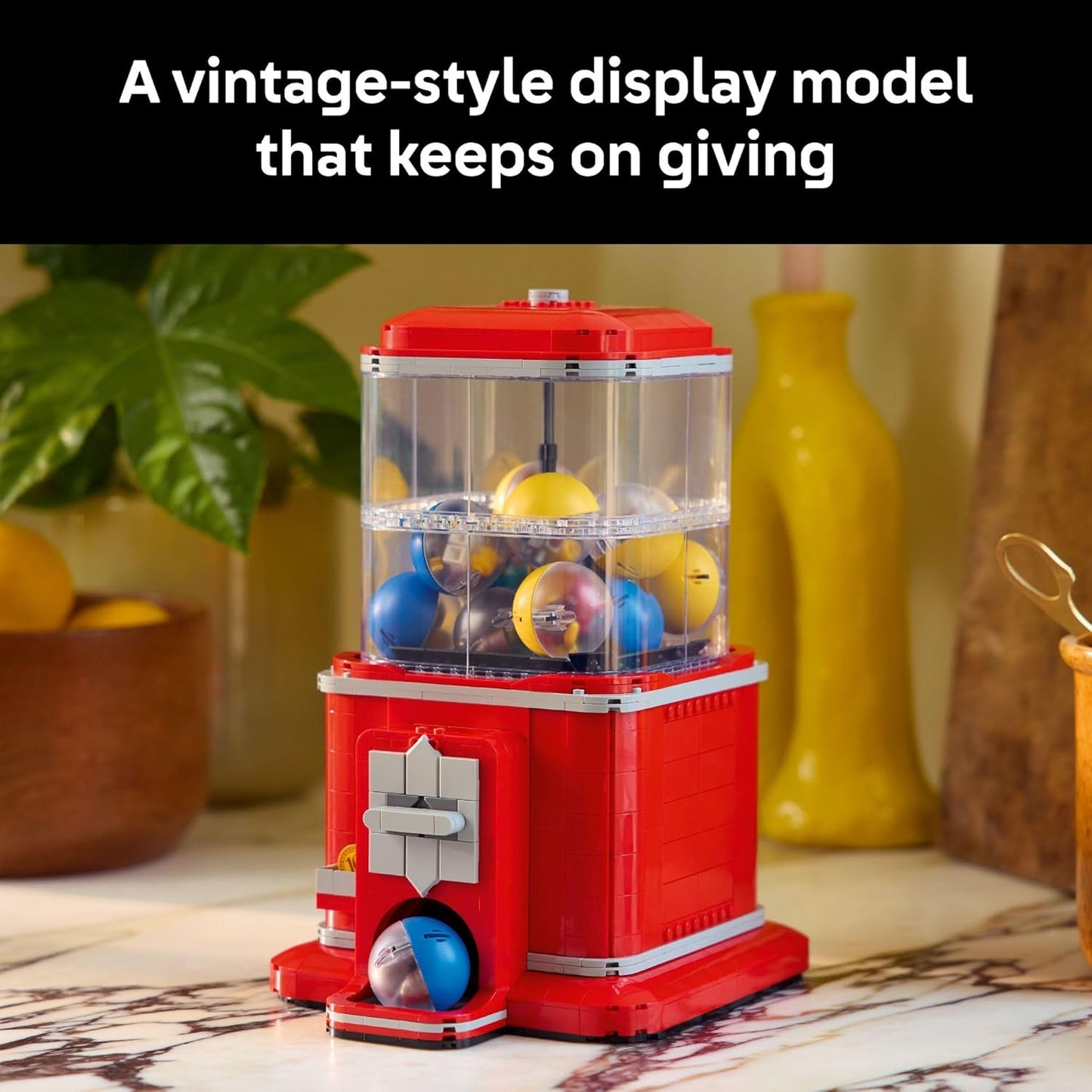 LEGO Ideas Minifigure - Juego de construcción de máquinas expendedoras para adultos, decoración creativa de oficina o estante de libros para el hogar, juguete dispensador de cápsulas, regalo