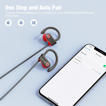 Boean Auriculares de entrenamiento Bluetooth con micrófono, tecnolo...