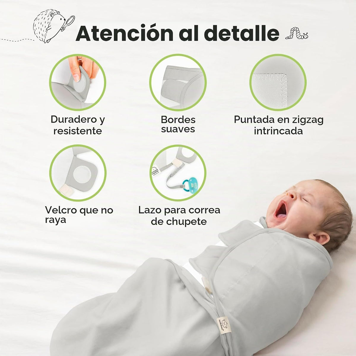 3 paquetes de sacos de dormir para bebé orgánicos - Saco de dormir...