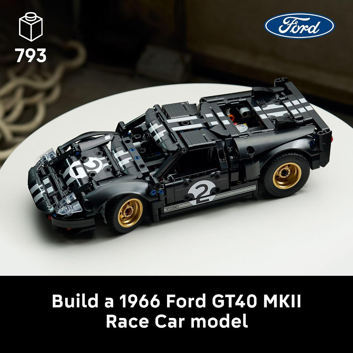 LEGO Technic 1966 Ford GT40 MKII - Juego de construcción de autos d...