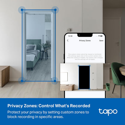 Cámara de seguridad Tapo para interiores\/exteriores de 1080p - Det...