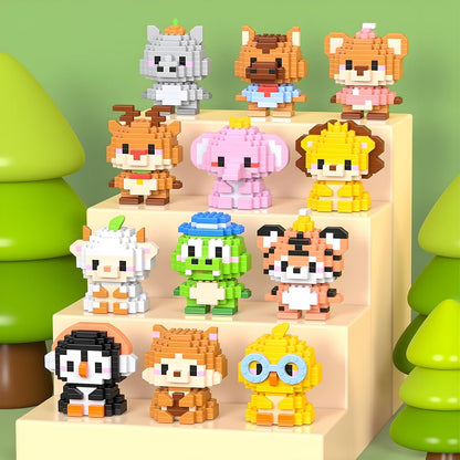 APENGBAOL Paquete de 12 Juegos de Bloques de Construcción de Animal...