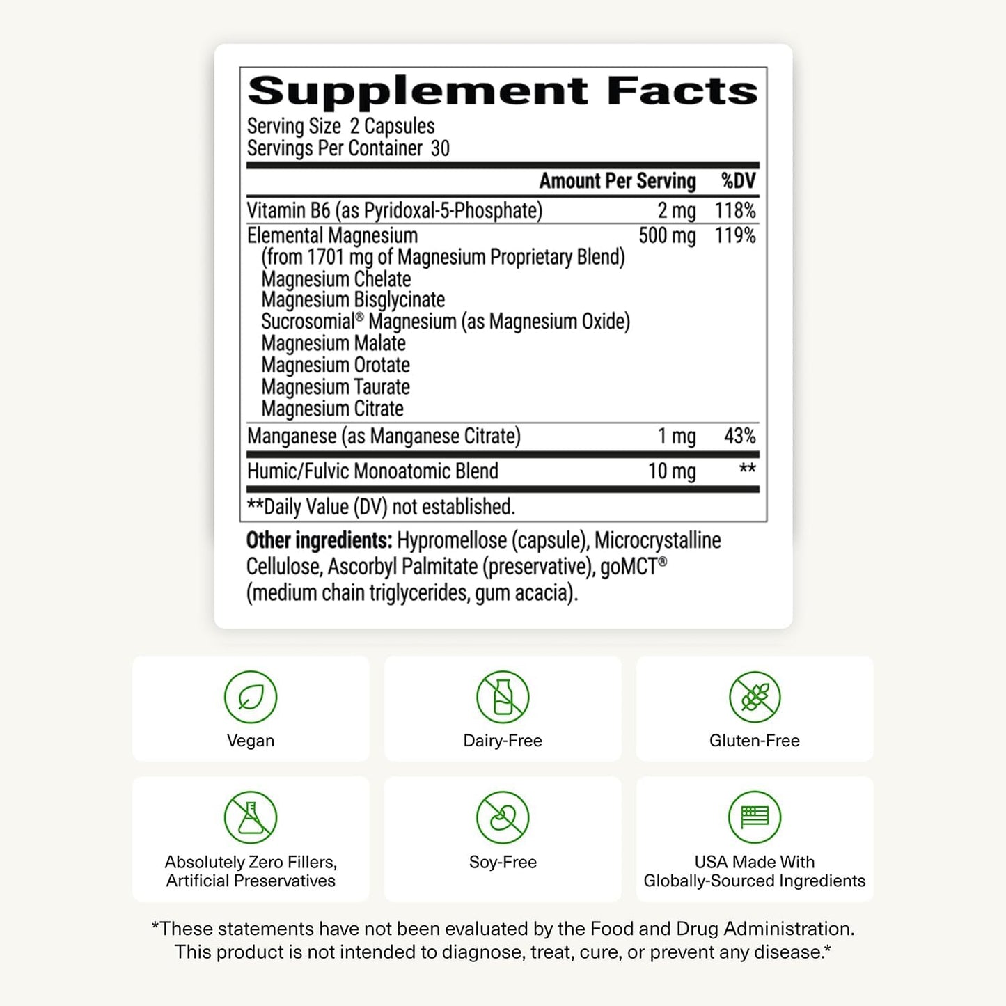 BIOptimizers Suplemento Magnesium Breakthrough con 500mg - 7 Formas...