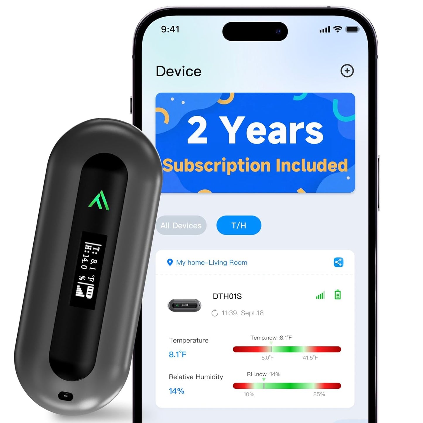 ALAZUR Monitor de temperatura celular para seguridad de mascotas en...