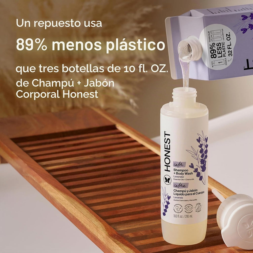 The Honest Company Champú Body Wash Recarga Cartón, Lavanda Calma,...