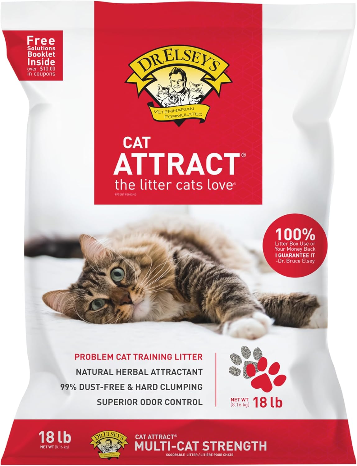 Dr. Elsey's® Cat Attract® Arena de arcilla compactante para gat...