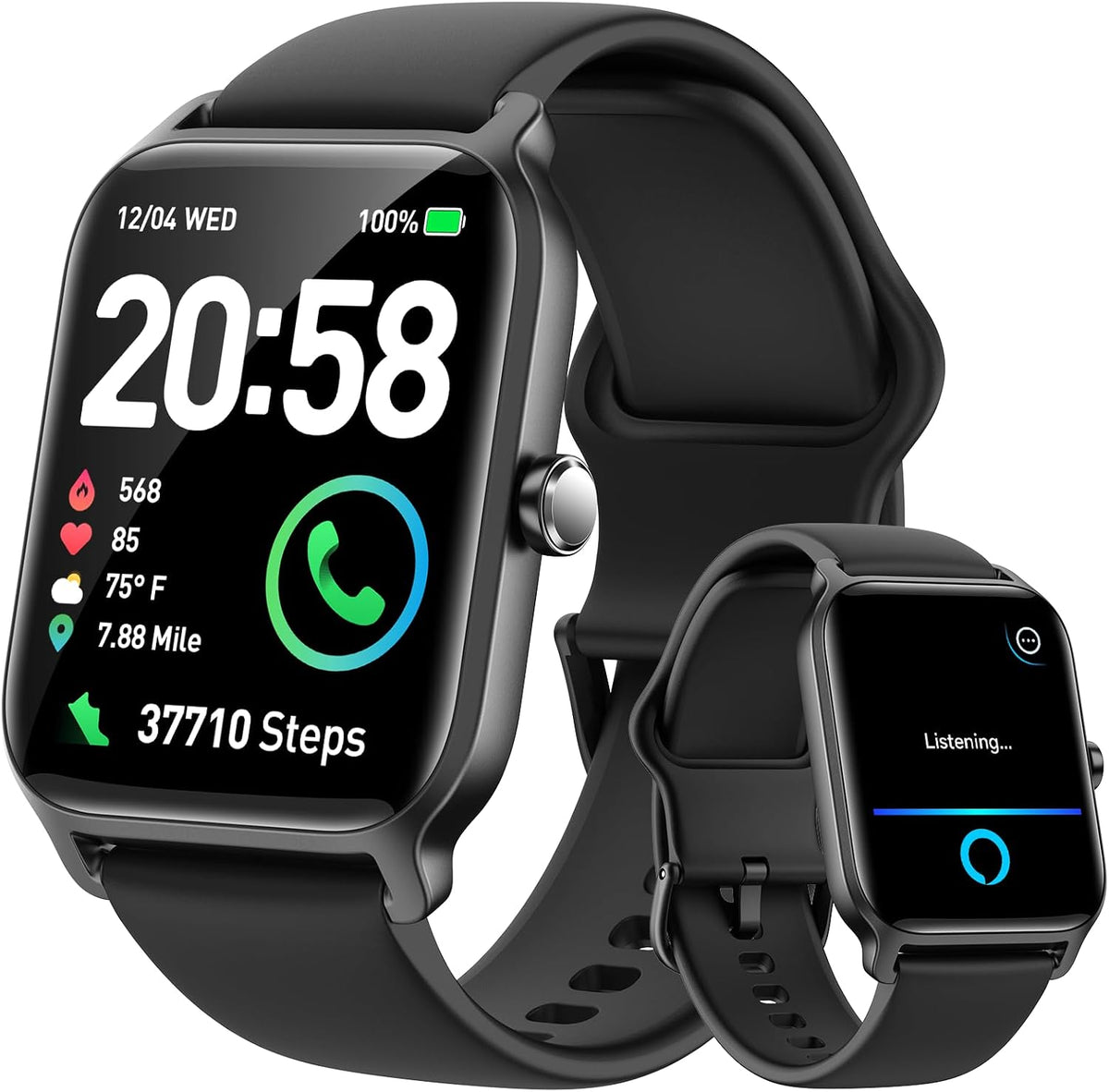 Fitpolo Relojes inteligentes para hombre, Android y iPhone, Alexa i...