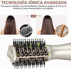 Aima Beauty Pequeño auto doble voltaje secador de pelo cepillo fres...