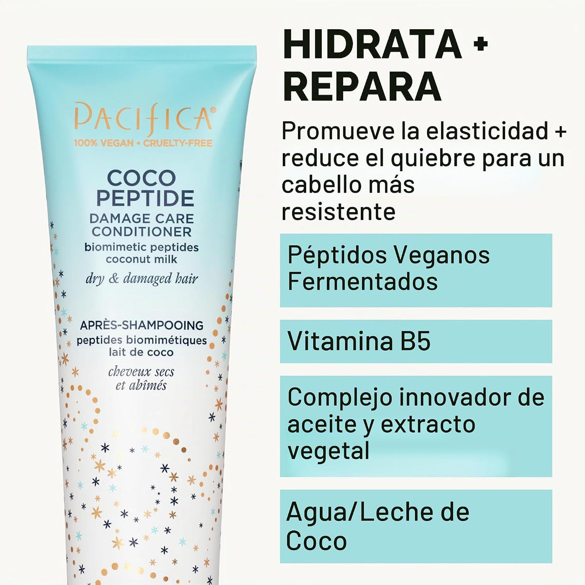 Pacifica Coco Peptide Damage Care Champú y Acondicionador Set \u201...