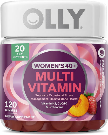 OLLY Más de 40 gomitas múltiples para mujer, 20 nutrientes clave má...