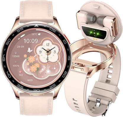 Alliget Reloj inteligente con auriculares, reloj inteligente Blueto...