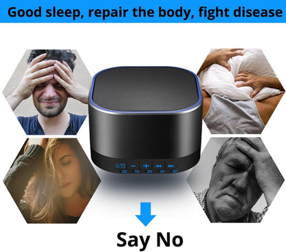 Máquina de sonido blanco Magicteam con 20 sonidos naturales relajantes sin bucle, función de memoria, 32 niveles de volumen, alimentada por CA o USB y temporizador de terapia de sonido para dormir