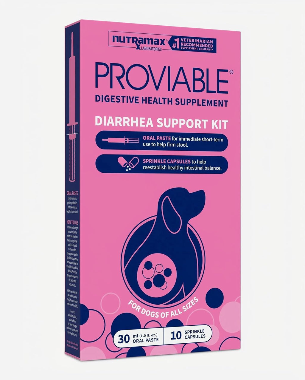 Nutramax Proviable Probióticos para Perros, Kit de Apoyo para la Di...