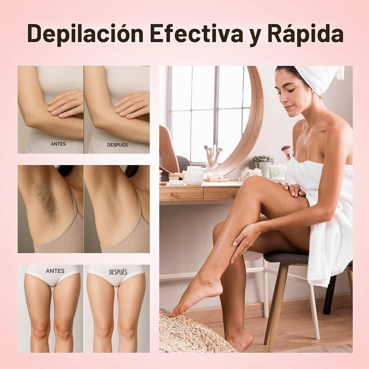 Waxers Kit de cera en rollo para la depilación de vello grueso y es...