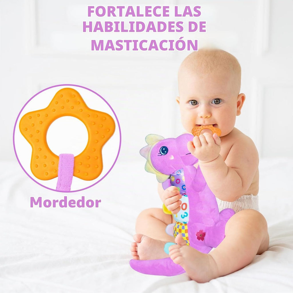 Juguetes Musicales de Peluche de Dinosaurio Bebé para 0-3-6-9-12 Me...
